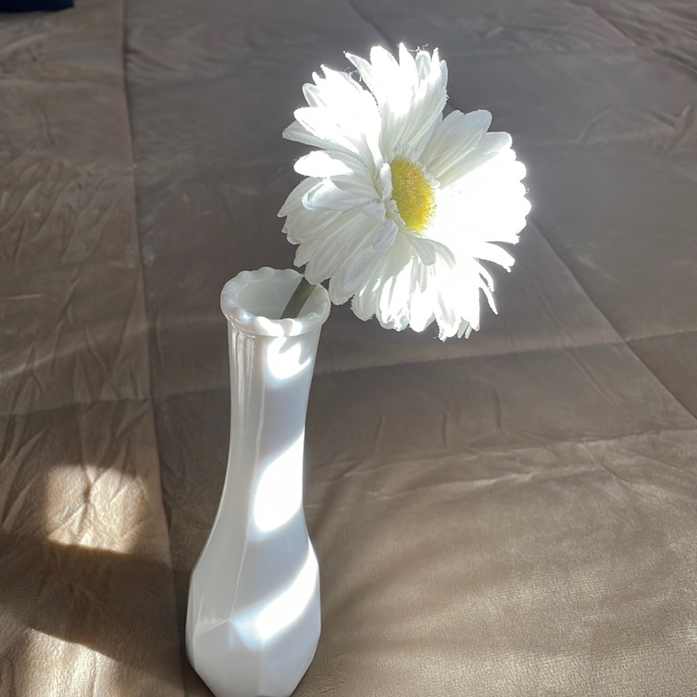 Vintage Milk Glass Vase